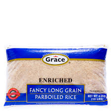 GRACE PARBOILED RICE 6X4.54KG
