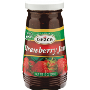 GRACE STRAWBERRY JAM 24X12OZS